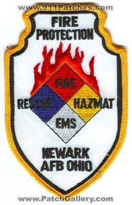 Newark Air Force Base Fire Protection (Ohio)
Scan By: PatchGallery.com
Keywords: afb usaf military rescue hazmat haz-mat ems