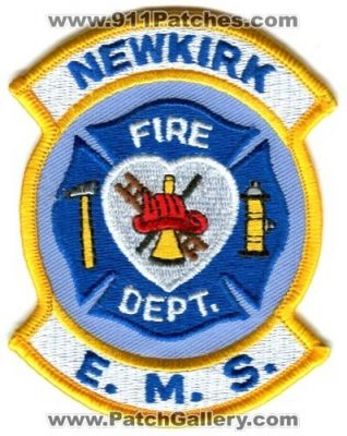 Newkirk Fire Department EMS (Oklahoma)
Scan By: PatchGallery.com
Keywords: dept. e.m.s.