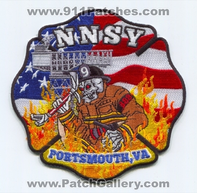 Newport News Shipyard Fire Department 9 Portsmouth Patch (Virginia)
Scan By: PatchGallery.com
Keywords: Shipbuilding Dept. NNSY N.N.S.Y. 388 VA