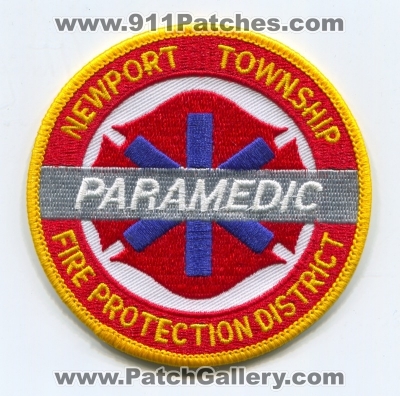 Newport Township Fire Protection District Paramedic Patch (Illinois)
Scan By: PatchGallery.com
Keywords: twp. prot. dist. department dept.