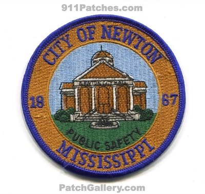 Newton Public Safety Department Fire EMS Police Patch (Mississippi)
Scan By: PatchGallery.com
Keywords: dept. of dps 1867