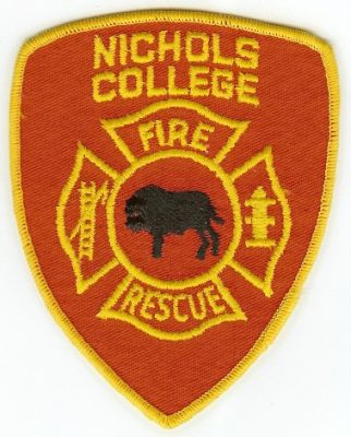 Nichols College Fire Rescue
Thanks to PaulsFirePatches.com for this scan.
Keywords: massachusetts