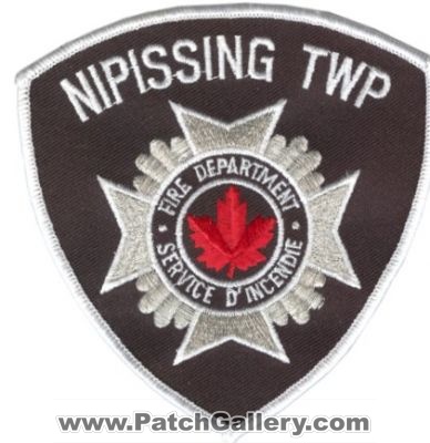 Nipissing Twp Fire Department (Canada ON)
Thanks to zwpatch.ca for this scan.
Keywords: township