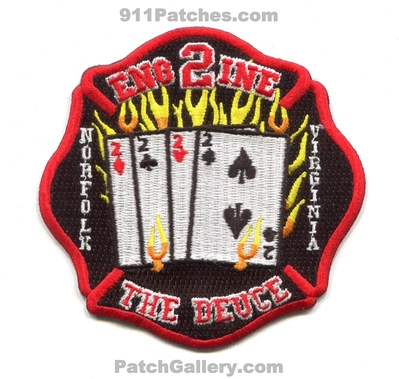 Norfolk Fire Rescue Department Engine 2 Patch (Virginia)
Scan By: PatchGallery.com
Keywords: dept. company co. station the deuce