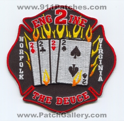 Norfolk Fire Rescue Department Engine 2 Patch (Virginia)
Scan By: PatchGallery.com
Keywords: Dept. Company Co. Station The Deuce
