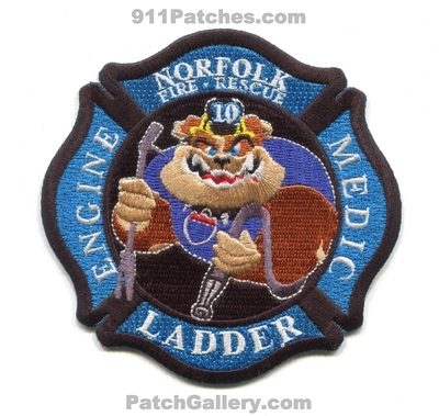 Norfolk Fire Rescue Department Station 10 Patch (Virginia)
Scan By: PatchGallery.com
Keywords: dept. engine ladder truck medic ambulance bulldog