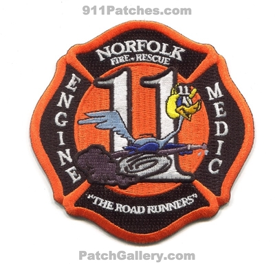 Norfolk Fire Rescue Department Station 11 Patch (Virginia)
Scan By: PatchGallery.com
Keywords: dept. engine medic ambulance the roadrunners