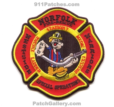 Norfolk Fire Rescue Department Station 7 Patch (Virginia)
Scan By: PatchGallery.com
Keywords: rescue dept. engine ladder medic ambulance rescue westside warriors special operations popeye