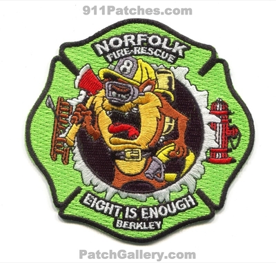 Norfolk Fire Rescue Department Station 8 Patch (Virginia)
Scan By: PatchGallery.com
Keywords: rescue dept. company co. eight is enough berkley taz