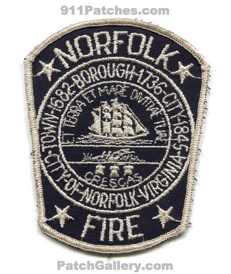 Norfolk Fire Department Patch (Virginia)
Scan By: PatchGallery.com
Keywords: dept.