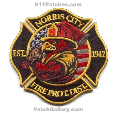 Norris City Fire Protection District Patch (Illinois)
Scan By: PatchGallery.com
[b]Patch Made By: 911Patches.com[/b]
Keywords: prot. dist. department dept. est. 1942