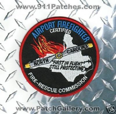North Carolina State Certified Airport FireFighter (North Carolina)
Thanks to Paul Howard for this scan.
Keywords: rescue commission