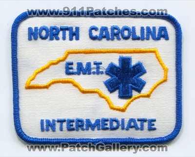 North Carolina State Emergency Medical Technician EMT Intermediate EMS Patch (North Carolina)
Scan By: PatchGallery.com
Keywords: certified e.m.t. ambulance