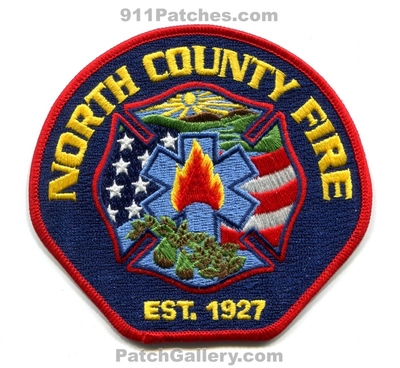 North County Fire Department Patch (California)
Scan By: PatchGallery.com
Keywords: co. dept. est. 1927