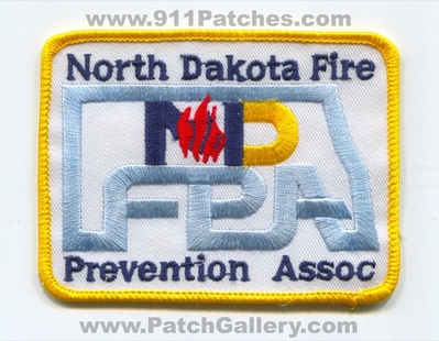 North Dakota Fire Prevention Association Patch (North Dakota)
Scan By: PatchGallery.com
Keywords: prev. assoc. assn. department dept.