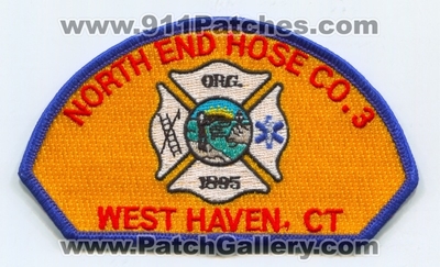 North End Hose Company 3 Fire Department West Haven Patch (Connecticut)
Scan By: PatchGallery.com
Keywords: co. number no. #3 dept. ct