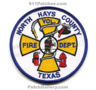 North Hays County Volunteer Fire Department Patch (Texas)
Scan By: PatchGallery.com
Keywords: co. vol. dept.