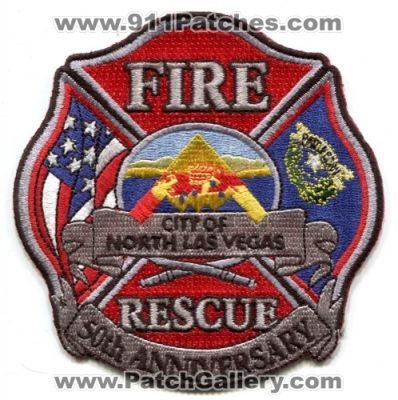 North Las Vegas Fire Rescue Department 50th Anniversary (Nevada)
Scan By: PatchGallery.com
Keywords: city of dept.
