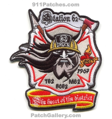 North Metro Fire Rescue District Station 62 Patch (Colorado)
[b]Scan From: Our Collection[/b]
[b]Patch Made By: 911Patches.com[/b]
Keywords: dist. department dept. company co. truck t62 medic ambulance m62 battalion chief bc62 the heart of the district unity