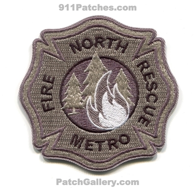 North Metro Fire Rescue District Wildland Patch (Colorado)
[b]Scan From: Our Collection[/b]
[b]Patch Made By: 911Patches.com[/b]
Keywords: dist. department dept. forest wildfire