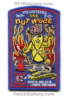 North Penn Volunteer Fire Company Station 62 North Wales Lower Gwynedd Patch (Pennsylvania)
Scan By: PatchGallery.com
[b]Patch Made By: 911Patches.com[/b]
Keywords: vol. co. department dept. volunteers npfc your box our fire mr. peanut serving