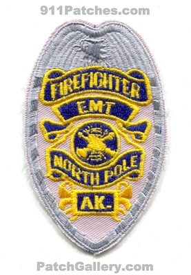 North Pole Fire Department Firefighter EMT Patch (Alaska)
Scan By: PatchGallery.com
Keywords: dept. ems