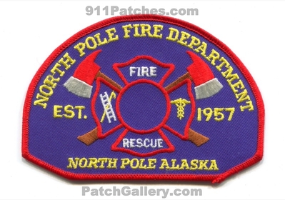 North Pole Fire Rescue Department Patch (Alaska)
Scan By: PatchGallery.com
Keywords: dept. est. 1957