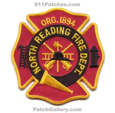 North Reading Fire Department Patch (Massachusetts)
Scan By: PatchGallery.com
Keywords: dept. org. 1894