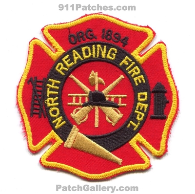 North Reading Fire Department Patch (Massachusetts)
Scan By: PatchGallery.com
Keywords: dept. org. 1894