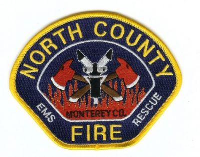 North County Fire EMS Rescue
Thanks to PaulsFirePatches.com for this scan.
Keywords: california monterey co county