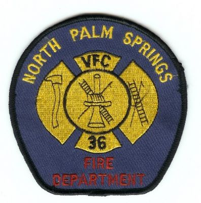 North Palm Springs Fire Department 36
Thanks to PaulsFirePatches.com for this scan.
Keywords: california vfc volunteer company