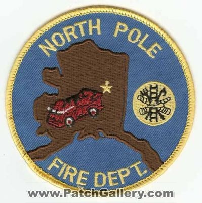 North Pole Fire Dept
Thanks to PaulsFirePatches.com for this scan.
Keywords: alaska department