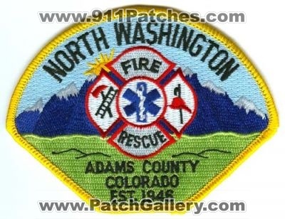 North Washington Fire Rescue Department Patch (Colorado) (Defunct)
[b]Scan From: Our Collection[/b]
Now Adams County Fire Rescue
Keywords: dept. adams county co.