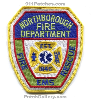 Northborough Fire Rescue EMS Department Patch (Massachusetts)
Scan By: PatchGallery.com
Keywords: dept. est. 1845