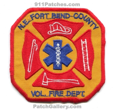 Northeast Fort Bend County Volunteer Fire Department Patch (Texas)
Scan By: PatchGallery.com
Keywords: n.e. ne ft. co. vol. dept.