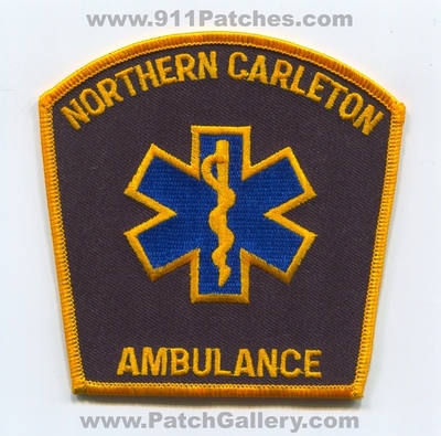 Northern Carleton Ambulance EMS Patch (Canada)
Scan By: PatchGallery.com
Keywords: emt paramedic