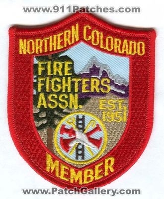 Northern Colorado Fire Fighters Assn Patch (Colorado)
[b]Scan From: Our Collection[/b]
Keywords: colorado association member