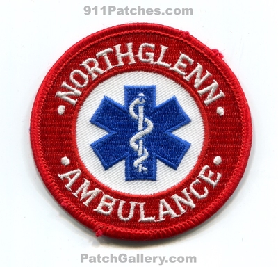 Northglenn Ambulance EMS Patch (Colorado)
[b]Scan From: Our Collection[/b]
Keywords: emt paramedic
