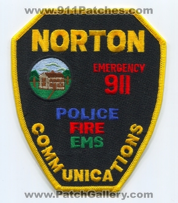 Norton Communications Emergency 911 Dispatcher Fire EMS Police Patch (Massachusetts)
Scan By: PatchGallery.com
Keywords: comm. department dept.