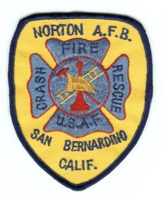 Norton AFB Crash Fire Rescue
Thanks to PaulsFirePatches.com for this scan.
Keywords: california air force base usaf cfr arff aircraft san bernardino