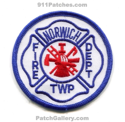Norwich Township Fire Department Patch (Ohio)
Scan By: PatchGallery.com
Keywords: twp. dept.