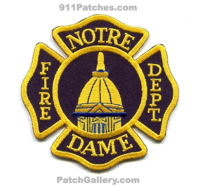 The University of Notre Dame Fire Department Patch (Indiana)
Scan By: PatchGallery.com
Keywords: dept.