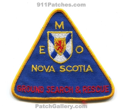 Nova Scotia Emergency Management Office EMO Ground Search and Rescue SAR Patch (Canada)
Scan By: PatchGallery.com
