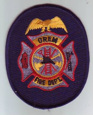 Orem Fire Dept (Utah)
Thanks to Dave Slade for this scan.
Keywords: department