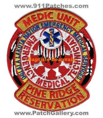 Oglala Lakota Nation Emergency Medical Services Pine Ridge Reservation Medic Unit (South Dakota)
Thanks to Baptiste Beauvais for this scan.
Keywords: ems
