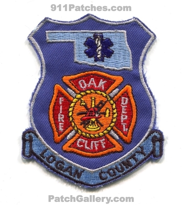 Oak Cliff Fire Department Logan County Patch (Oklahoma)
Scan By: PatchGallery.com
Keywords: dept. co.