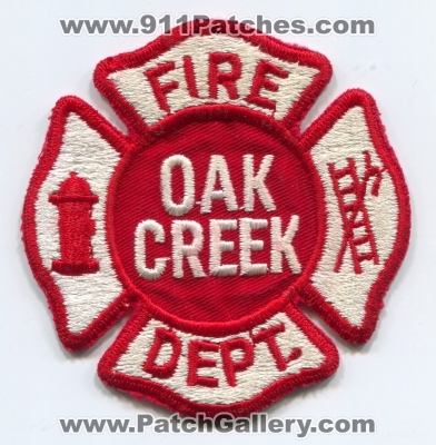 Oak Creek Fire Department (Wisconsin)
Scan By: PatchGallery.com
Keywords: dept.