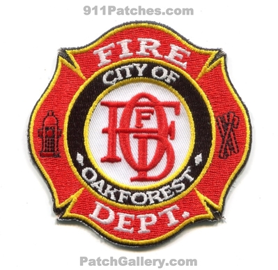 Oak Forest Fire Department Patch (Illinois)
Scan By: PatchGallery.com
Keywords: city of dept. oakforest