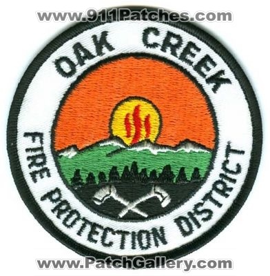 Oak Creek Fire Protection District Patch (Colorado)
[b]Scan From: Our Collection[/b]

