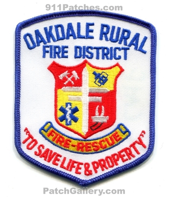 Oakdale Rural Fire District Patch (California)
Scan By: PatchGallery.com
Keywords: dist. rescue department dept. to save life & and property